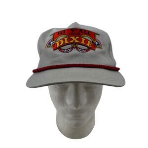 Vintage Dixie Hat Mens Strapback Adjustable Trucker US Southern States